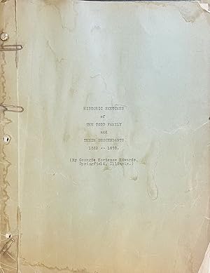 Manuscript for a Noted Genealogy Authored by a Descendant of Mary Todd Lincoln