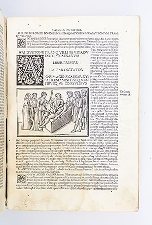 XII CAESARES, CUM PHILIPPI BEROALDI ET MARCI ANTONII SABELLICI COMMENTARIIS, CUM FIGURIS NUPER AD...