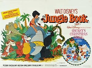 Original Vintage Poster Jungle Book Walt Disney Mickey UK Quad