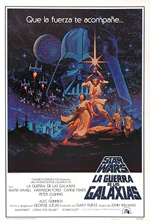 Original Vintage Poster Star Wars Spanish Hildebrandt Brothers