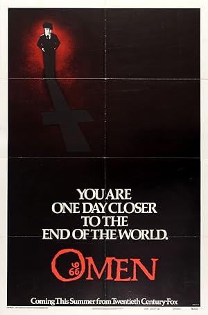 Original Vintage Poster The Omen Horror Advance Recalled