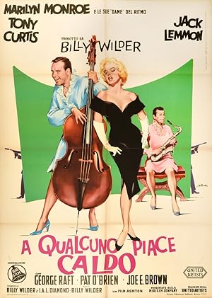 Original Vintage Poster Some Like It Hot Marilyn Monroe