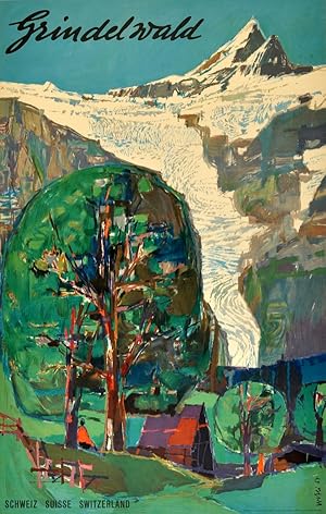 Original Vintage Poster Grindelwald Switzerland