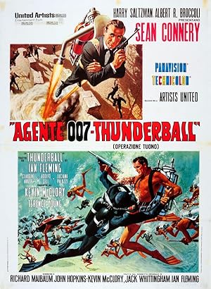 Original Vintage Poster James Bond Thunderball Italy