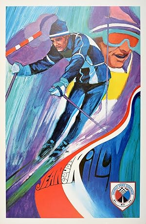 Original Vintage Poster Jean Claude Killy Ski Chevrolet Sports Department