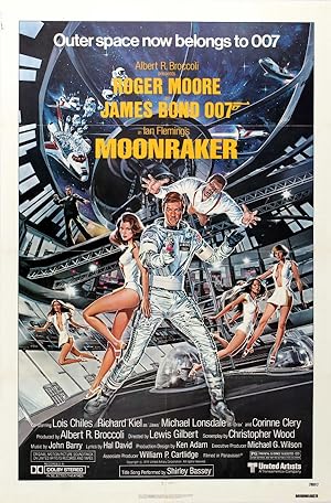 Original Vintage Poster James Bond 007 Moonraker USA One Sheet