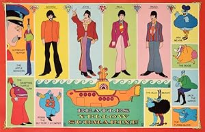 Original Vintage Poster Beatles Yellow Submarine Illustrations