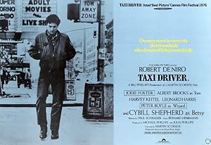 Original Vintage Poster Taxi Driver UK Quad