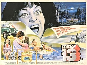 Original Vintage Poster Friday The 13th UK Quad