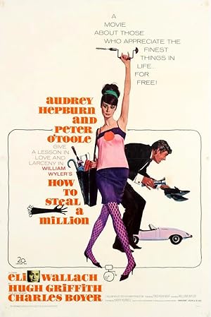 Original Vintage Poster How To Steal A Million Audrey Hepburn Peter O'Toole