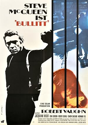 Original Vintage Poster Bullitt Steve McQueen German