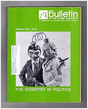 The Bulletin of the Atomic Scientists. February, 1975. Vladivostok Agreement; UNESCO; Velikovsky;...