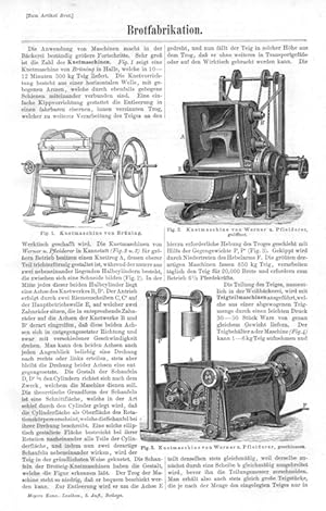 1894 Article on Breadmaking Machines