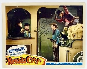 ORIGINAL SIGNED LOBBY CARD: "NEVADA CITY" 1941
