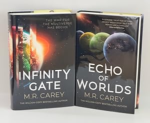 Infinity Gate & Echo of Worlds of the Pandominion Duology -New signed 1st Print UK Editions with ...
