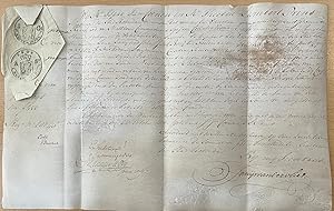 Manuscript on parchment Rotterdam 1809 | Johanna van Baerle (weduwe Mattheus Timmermans) Cornelis...