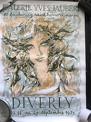 DIVERLY (French gallery poster for the artist Eliane Diverly)