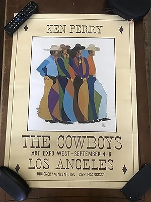 "The Cowboys" - 1980 Art Expo West , Los Angeles advertising poster