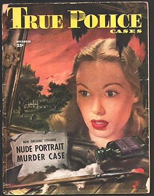 True Police Cases 12/1948-Strange Portrait Murder Case- cover art by George Mayers -VG-