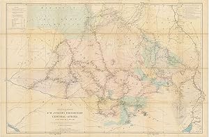 [Central Africa] Originalkarte von Dr. W. Junker's Forschungen in Central-Afrika in den Jahren 18...