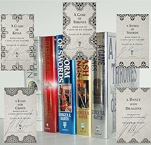 A GAME OF THRONES, SIGNED FIRST PRINTING SET OF 5 BOOKS
