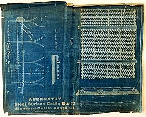 (Railroads) Blueprint Plan for ABERNATHY Steel Surface Cattle Guard
