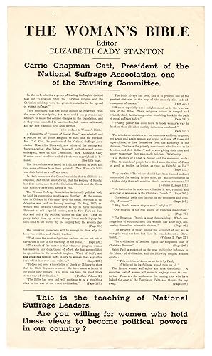 The Woman's Bible : Editor : Elizabeth Cady Stanton