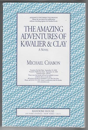 The Amazing Adventures of Kavalier & Clay (Signed Advance Uncorrected Proofs)