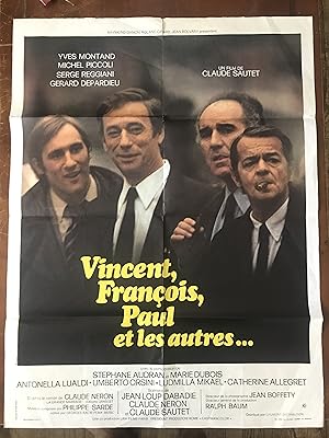 Vincent Francois Paul et les autres (Original French Movie Poster)
