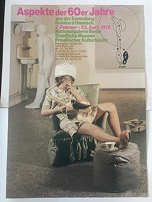 RARE 1978 Poster ASPEKTE DER 60 er JAHRE aus der Sammlung Reinhold Onnasch POSTER