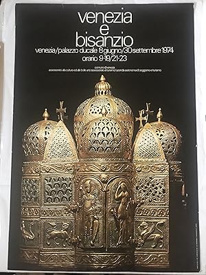 "Venezia e Bisanzio " RARE 1974 Poster
