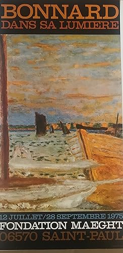 BONNARD DANS SA LUMIERE 1975 EXHIBITION POSTER