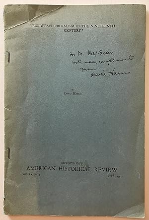 [Signed] European Liberalism in the Nineteenth Century