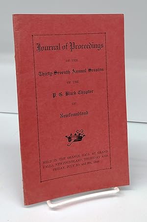 Journal of Proceedings of the Thirty-Seventh Annual Session of the P.G. Black Chapter of Newfound...