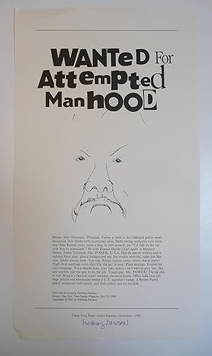 Wanted For Attempted Manhood