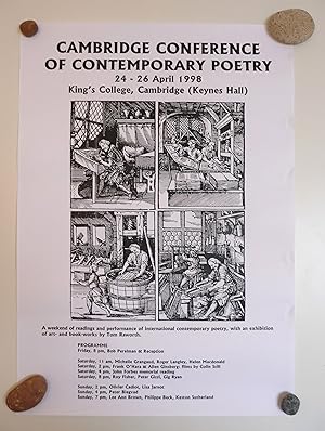 A poster for the Cambridge Conference of Contemporary Poetry (C.C.C.P. 8), 24-26 April 1998