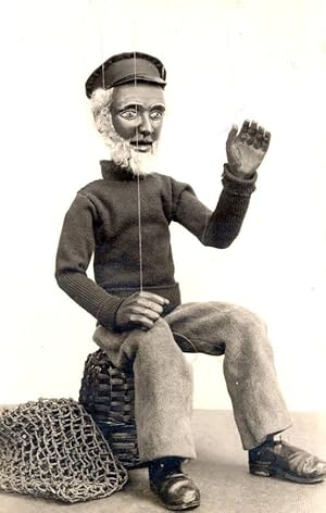 Sailor Marionette Lanchester Malvern Worcs Puppet Theatre Antique Postcard