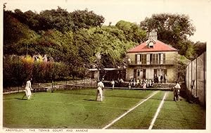Aberfeldy Tennis Court & Annexe Antique Angus Scottish Postcard