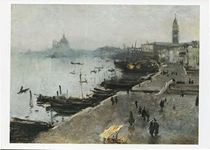 John Singer Sargent Venise Par Temps Gris Painting Postcard
