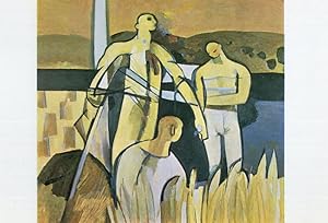 Keith Vaughan Harvest Assembly Painting Postcard