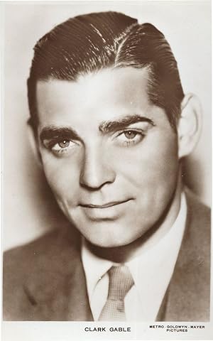 A Young Clark Gable MGM Pictures Film Star Rare Real Photo Postcard