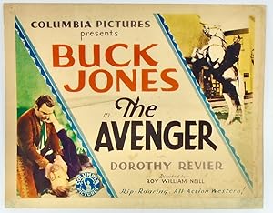 1931 ORIGINAL TITLE CARD "THE AVENGER" / BUCK JONES / DOROTHY REVIER