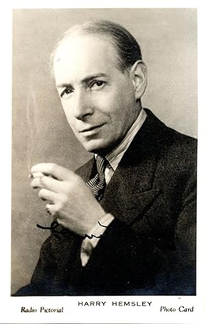 Harry Hemsley Old Radio Comedian Vintage Hand Signed Photo