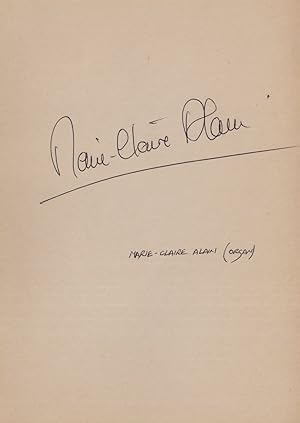Marie Claire Alain French Classical Music Organist Hand Signed Autograph