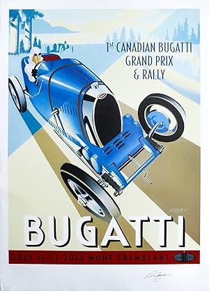 2013 Contemporary Canadian Poster - Bugatti Rally (Large)
