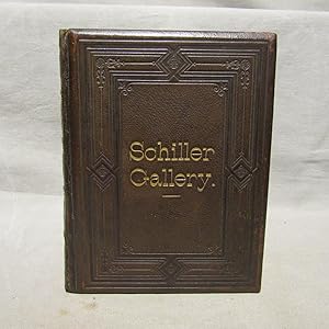 Schiller-Gallery. 22 albumen prints mounted and described, in full gilt and blind decorated brown...