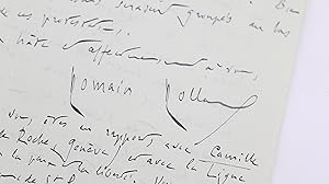 Importante lettre autographe datée et signée adressée à Francis Jourdain évoquant ses combats pol...