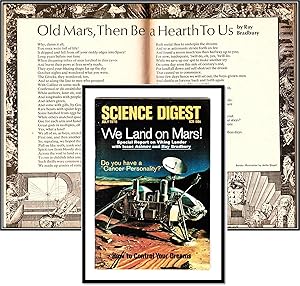 Science Digest July 1976: We Land on Mars [Poem: 'Old Mars Then be a Hearth to Us' by Ray Bradbur...
