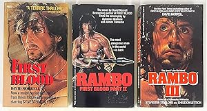 Group of 3 SIGNED Rambo Paperbacks, 1985 - 1988