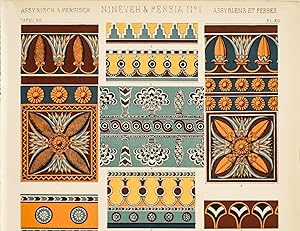 1856 Nineveh and Persia Decorator Prints #1 - The Grammar of Ornament by Owen Jones